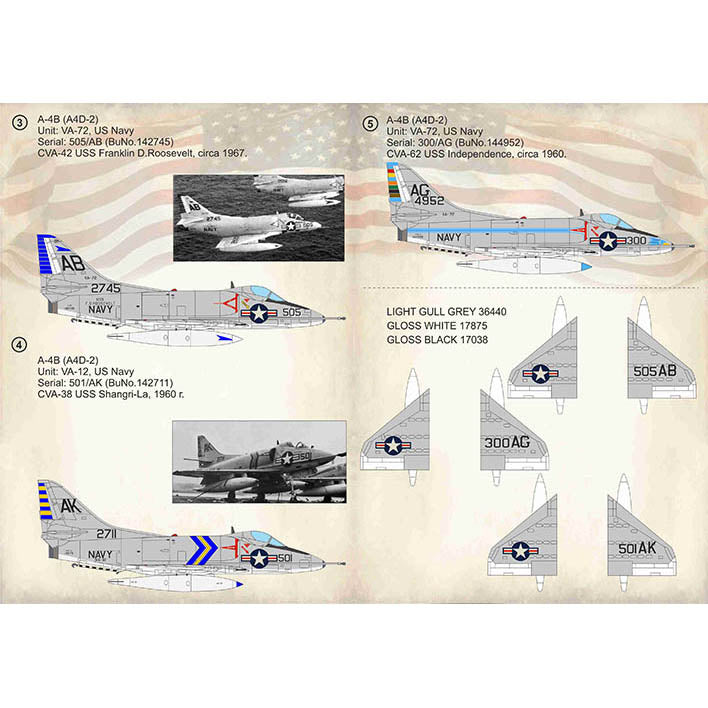 Print Scale 72-367 Decal 1:72 Douglas A4 Skyhawk, Part 1 In the complete set 1.5 sheets