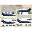 Print Scale 72-372 Decal Navy F9F-2 -3 Panthers in Combat over Korea Scale 1:72 for Aircraft Plastic model kit
