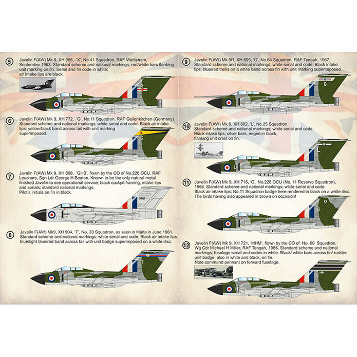 Print Scale 72-376 Decal Gloster Javelin, Part 5 In the complete set 2 sheets Scale 1:72