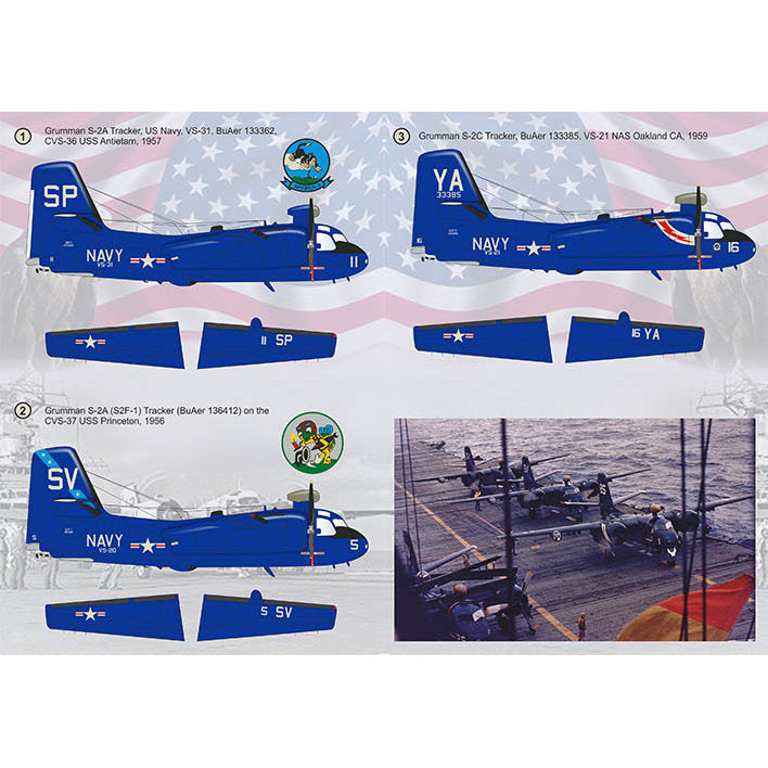 Print Scale 72-389 Decal Grumman S-2 Tracker Part-2 Scale 1:72 for Aircraft Plastic model kit