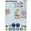 Print Scale 72-391 Decal Bristol Beaufighter Part 2 Scale 1:72 for Aircraft Plastic model kit