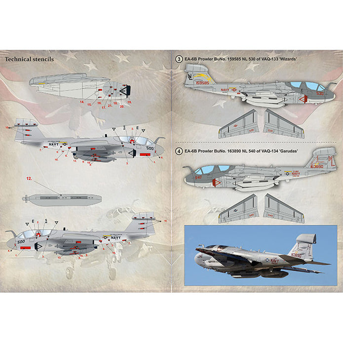Print Scale 72-395 Decal EA-6B Prowler Part 2 Scale 1:72 for Aircraft Plastic model kit