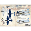 Print Scale 72-399 Decal Chance-Vought F4U Corsair. Argentina Scale 1:72 for Aircraft Plastic model kit
