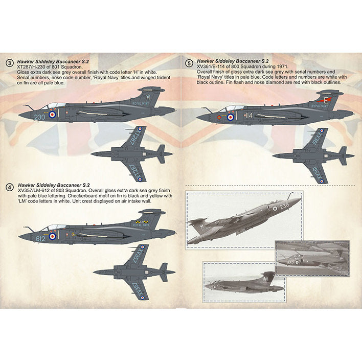 Print Scale 72-401 Decal 1:72 Hawker Siddeley Buccaneer Part 1 The complete set 1.5 leaf