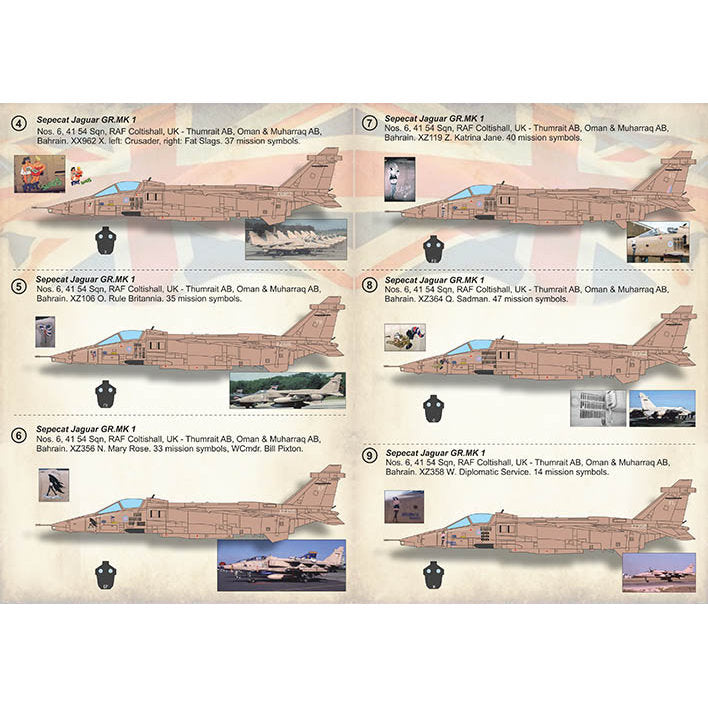 Print Scale 72-405 Decal Jaguar GR.Mk1 Scale 1:72 for Aircraft Plastic model kit