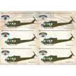 Print Scale 72-410 Decal UH-1 Air Ambulance in Vietnam War Scale 1:72 for Helicopter Plastic model kit