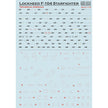 Print Scale 72-414 Decal 1:72 Lockheed F-104 Starfigter technical stencils, The complete set 2 leaf