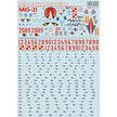Print Scale 72-419 Decal MiG-21 Polish Air Force Scale 1:72 for Aircraft Plastic model kit