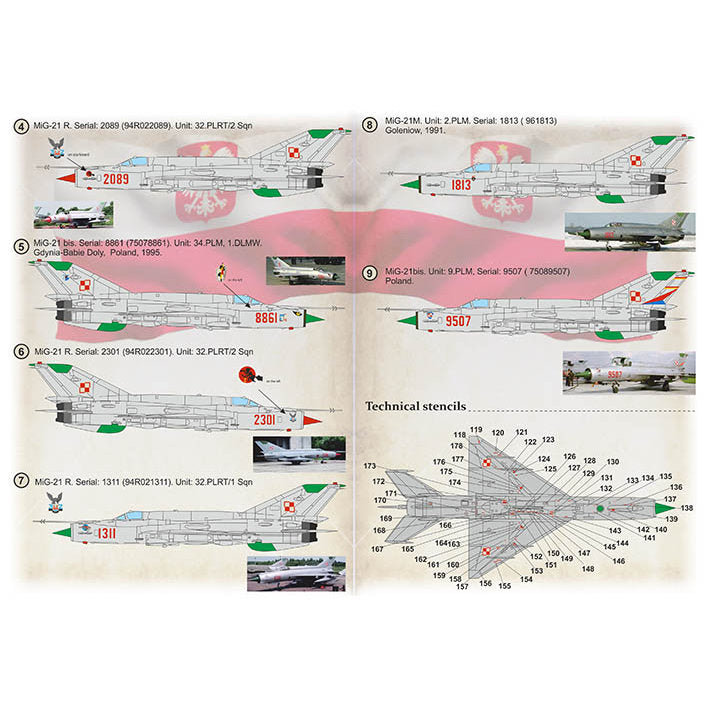 Print Scale 72-419 Decal MiG-21 Polish Air Force Scale 1:72 for Aircraft Plastic model kit