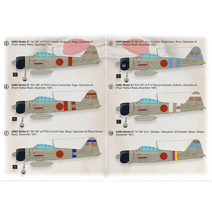 Print Scale 72-426 Decal A6M2 Zero-Sen Aces Part 1 Scale 1:72 for Aircraft Plastic model kit