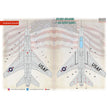 Print Scale 72-428 Decal F-100 Super Sabre. Technical stencils Scale 1:72 for Aircraft Plastic model kit