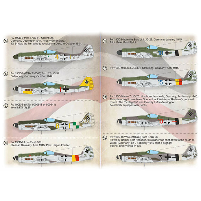 Print Scale 72-430 Decal FW-190 D-9 Part 2 Scale 1:72 for Aircraft Plastic model kit