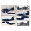 Print Scale 72-432 Decal 1:72 Blue CAG SPADS. Carrier Air Group CO AD Skyraiders