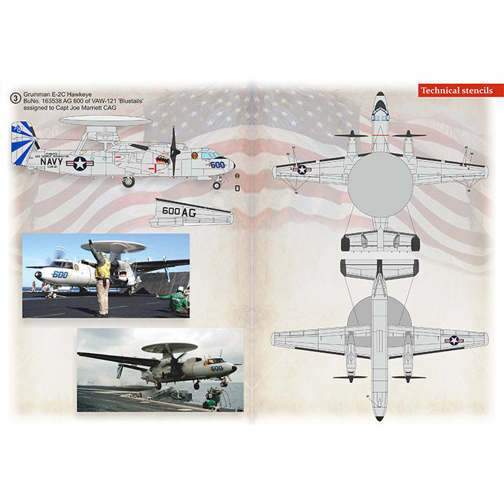 Print Scale 72-433 Decal 1:72 Grumman E-2C Hawkeye Part 2 The complete set 1.5 leaf