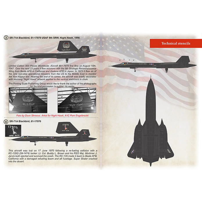 Print Scale 72-435 Decal Lockheed SR-71 Part 1 The complete set 1.5 leaf Scale 1:72 for Aircraft Plastic model kit