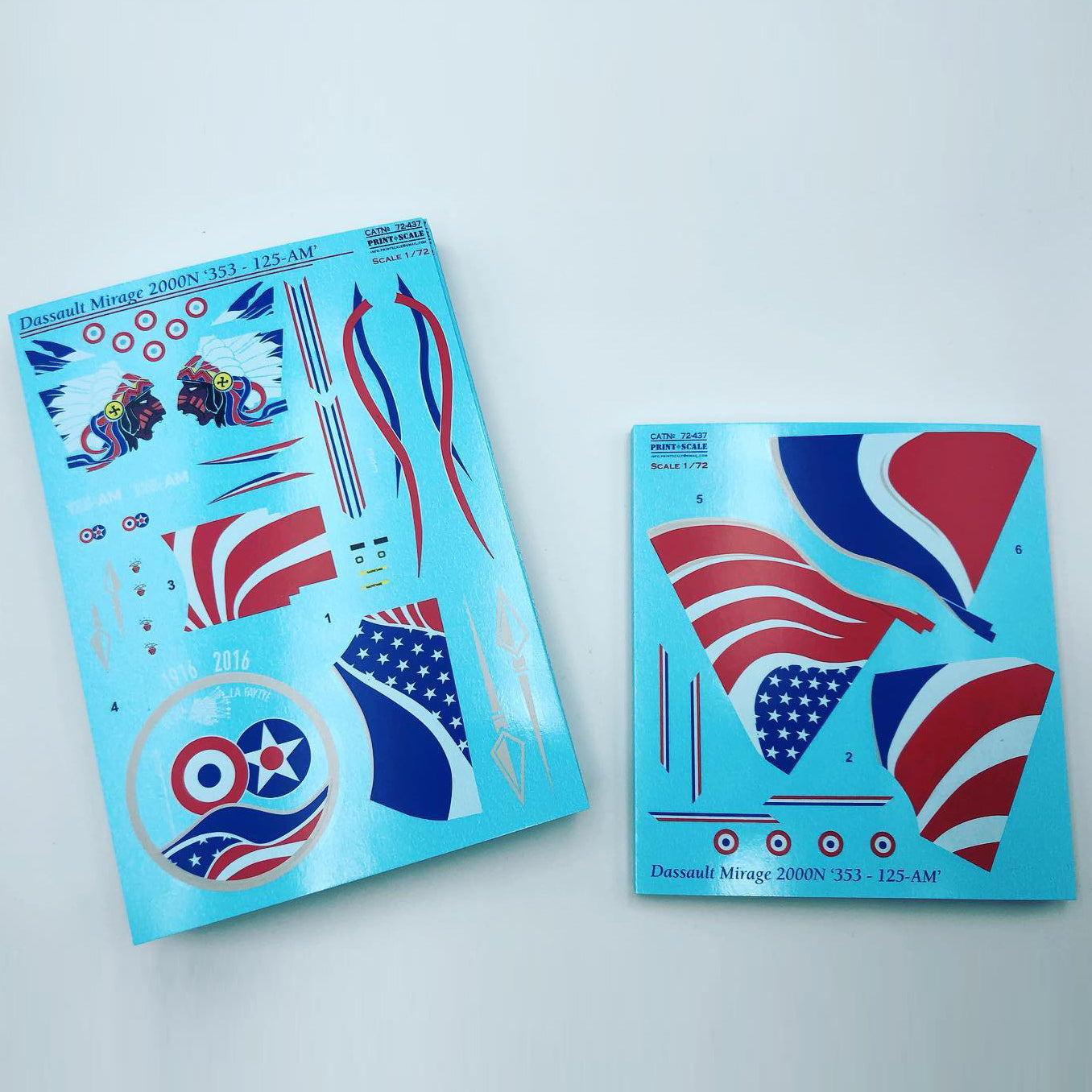 Print Scale 72-437 Decal 1:72 Dassault Mirage 2000N 353 - 125-AM The complete set 1.5 leaf