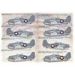 Print Scale 72-441 Decal F4F Wildcat Aces (with 3D instrumental panel)  Scale 1:72 for Aircraft Plastic model kit