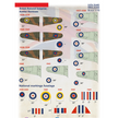 Print Scale 72-445 Decal 1:72 British National Insignia. Hawker Hurricane The complete set 1.5 leaf