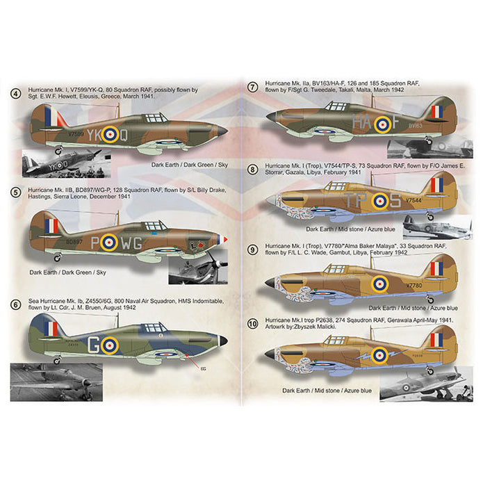 Print Scale 72-472 Decal 1:72 Hurricane Aces in the Mediterranean & Africa. Part 2
