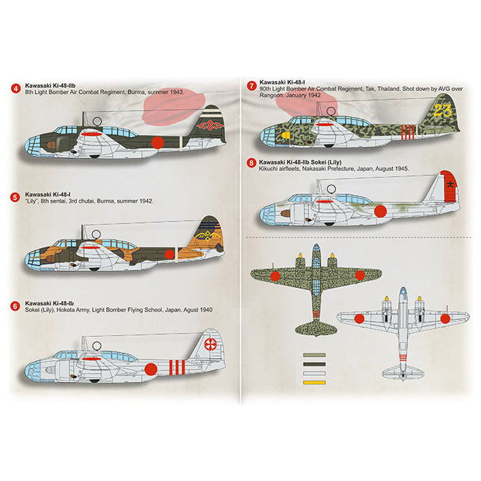 Print Scale 72-473 Decal Kawasaki Ki-48 Scale 1:72 for Aircraft Plastic model kit