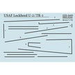 Print Scale 72-475 Decal Lockheed U-2/TR-1 The complete set 1.5 leaf  Scale 1:72 for Aircraft Plastic model kit
