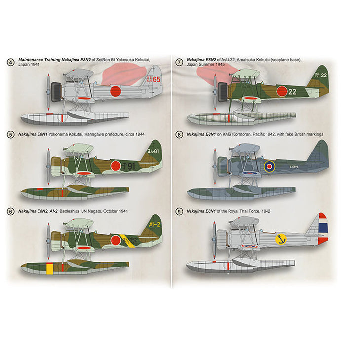 Print Scale 72-478 Decal Nakajima E8N2 Scale 1:72 for Aircraft Plastic model kit