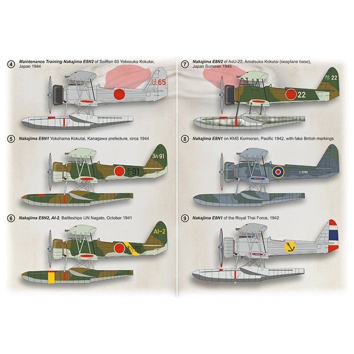 Print Scale 72-478 Decal Nakajima E8N2 Scale 1:72 for Aircraft Plastic model kit