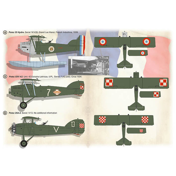 Print Scale 72-479 Decal Potez 25/27  Scale 1:72 for Aircraft Plastic model kit