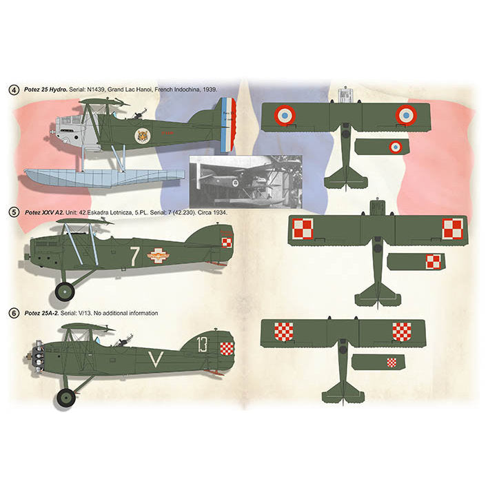 Print Scale 72-479 Decal Potez 25/27  Scale 1:72 for Aircraft Plastic model kit