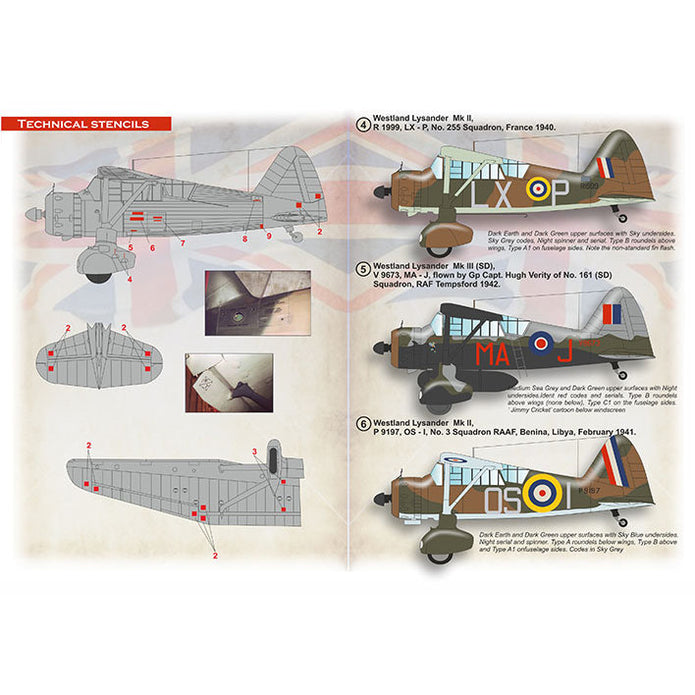 Print Scale 72-480 Decal Westland Lysander Part 2 Scale 1:72 for Aircraft Plastic model kit