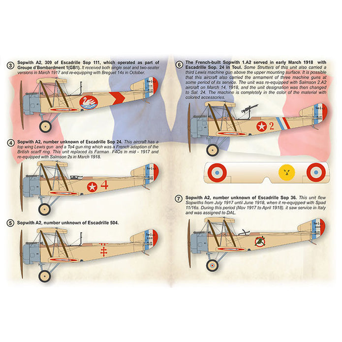 Print Scale 72-501 Decal French Sopwith 1/2 Strutter Scale 1:72 for Aircraft Plastic model kit