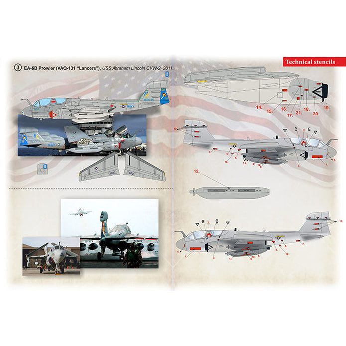 Print Scale 72-512 Decal EA-6 Prowler Part 4 Scale 1:72 for Aircraft Plastic model kit