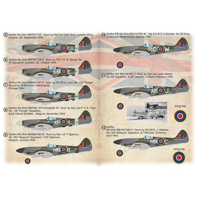 Print Scale 72-517 Decal 1:72 Supermarine Spitfire XIV "High Backs" Over Europe