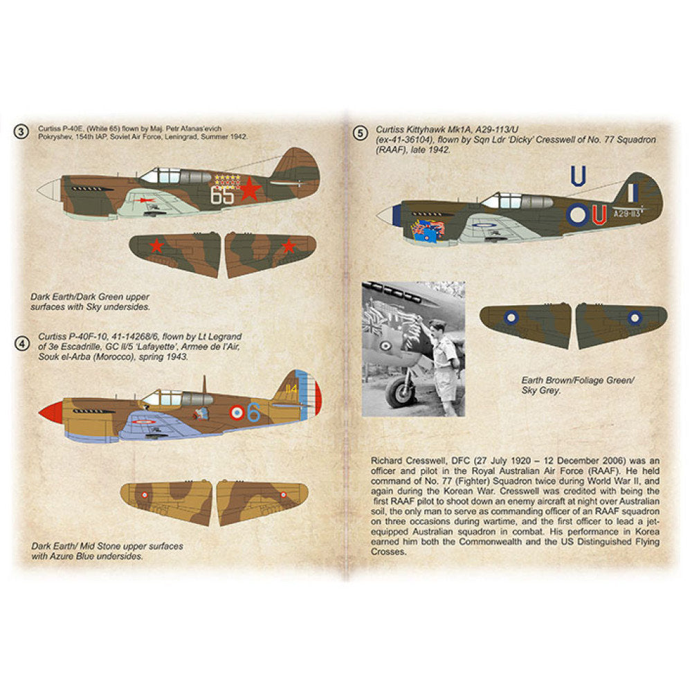 Print Scale 72-524 Decal Curtiss P-40 In the service of foreign armies. Part-1 Scale 1:72