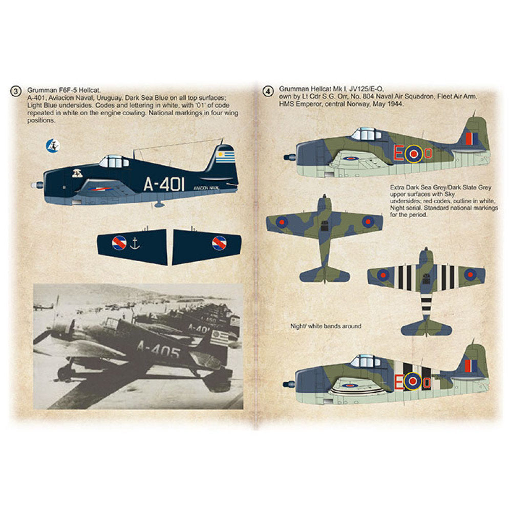 Print Scale 72-529 Decal Hellcat In the service of foreign armies Part-1 Scale 1:72 for Aircraft Plastic model kit