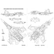 Foxbot 32-004 Decal Numbers for Su-27S Ukrainian Air Forces, digital camouflage Scale 1:32 for Aircraft Plastic Model Kit