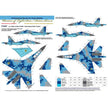 Foxbot 32-005 Decal Numbers for Su-27UBM Ukrainian Air Forces, digital camouflage Scale 1:32 for Aircraft Plastic Model Kit