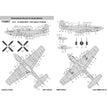 Foxbot 32-012 Decal: Stencils for North American P-51 Mustang Scale 1:32 for Aircraft Plastic Model Kit
