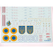 Foxbot 32-014A Decal: Mikoyan MiG-29UB, Ukrainian Air Forces, digital camouflage (decals with masks) Scale 1:32