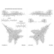 Foxbot 32-014 Decal: Mikoyan MiG-29UB, Ukrainian Air Forces, digital camouflage Scale 1:32 for Aircraft Plastic Model Kit