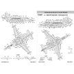 Foxbot 32-026 Decal: Stencils for Su-25M1, Ukrainian Air Forces Scale 1:32 for Aircraft Plastic Model Kit