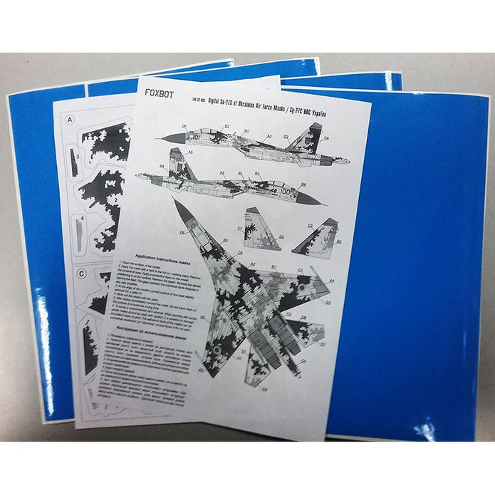 Foxbot 32-033A Decal Su-27P Ukrainian Air Forces, digital camouflage Part 2 (decals with masks) Scale 1:32