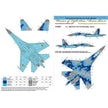 Foxbot 32-033A Decal Su-27P Ukrainian Air Forces, digital camouflage Part 2 (decals with masks) Scale 1:32