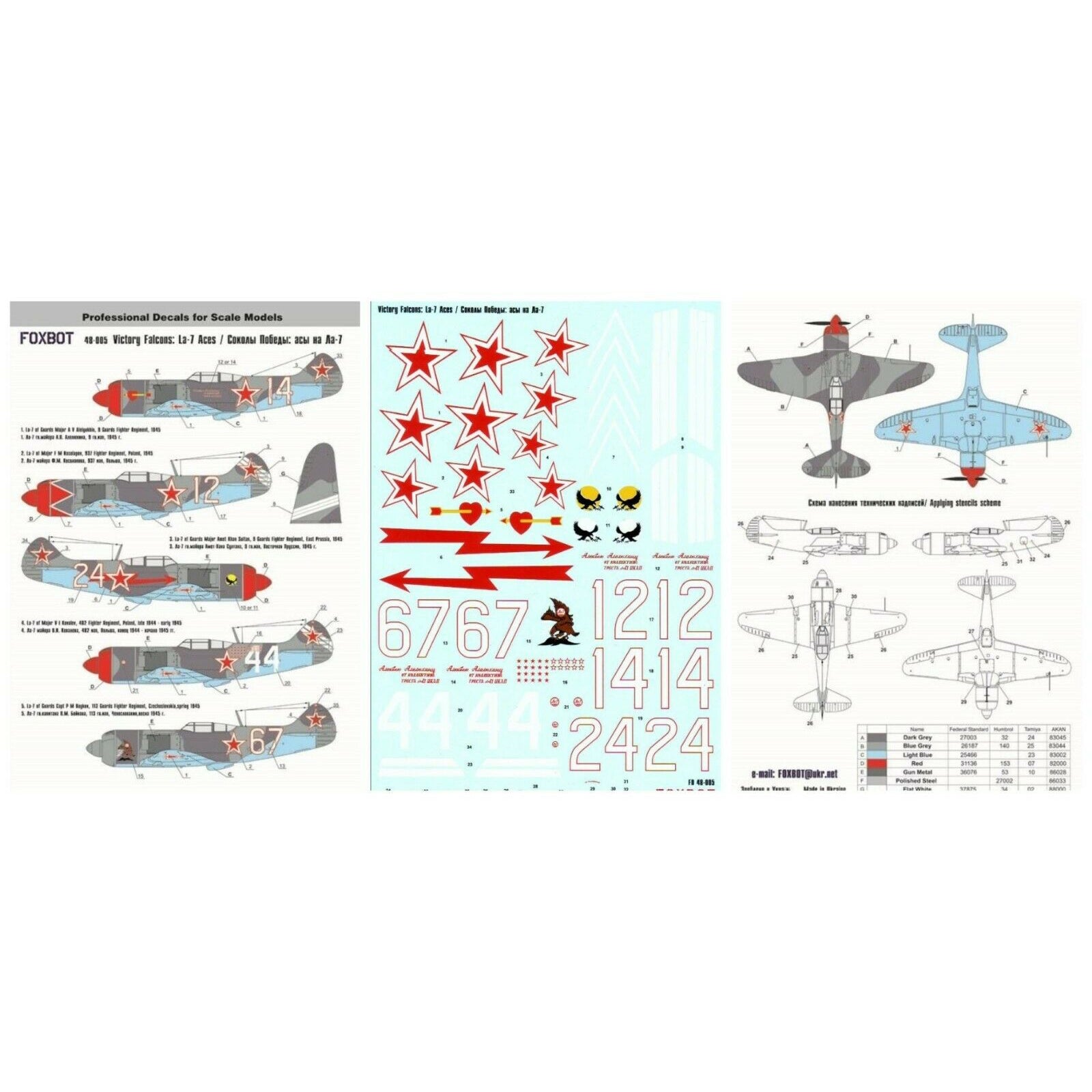 Foxbot 48-005 Decals 