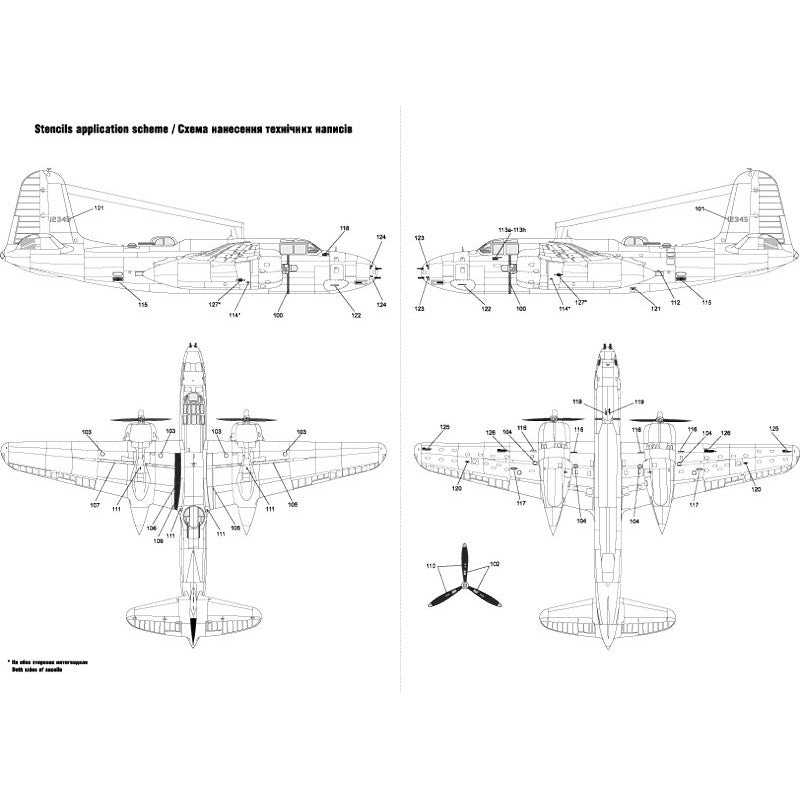 Foxbot 48-020 Decals Douglas A-20 Boston Pin-Up Nose Art and Stencils (Part II) Scale 1:48 for Aircraft Plastic Model Kit