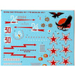 Foxbot 48-021 Decals Red Snake: Soviet Bell P-39 Airacobras and Stencils, Part I Scale 1:48 for Aircraft Plastic Model Kit