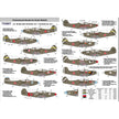 Foxbot 48-021 Decals Red Snake: Soviet Bell P-39 Airacobras and Stencils, Part I Scale 1:48 for Aircraft Plastic Model Kit