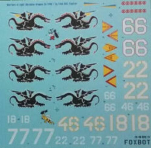 Foxbot 48-028 Decals Su-24M Ukrainian Air Forces, Ukrainian Dragons Scale 1:48 for Aircraft Plastic Model Kit