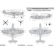 Foxbot 48-031 Decals Stencils for P-39 Airacobra Scale 1:48 for Aircraft Plastic Model Kit