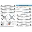 Foxbot 48-064 Decals Digital Rooks: Su-25, Ukranian Air Forces Scale 1:48 for Aircraft Plastic Model Kit